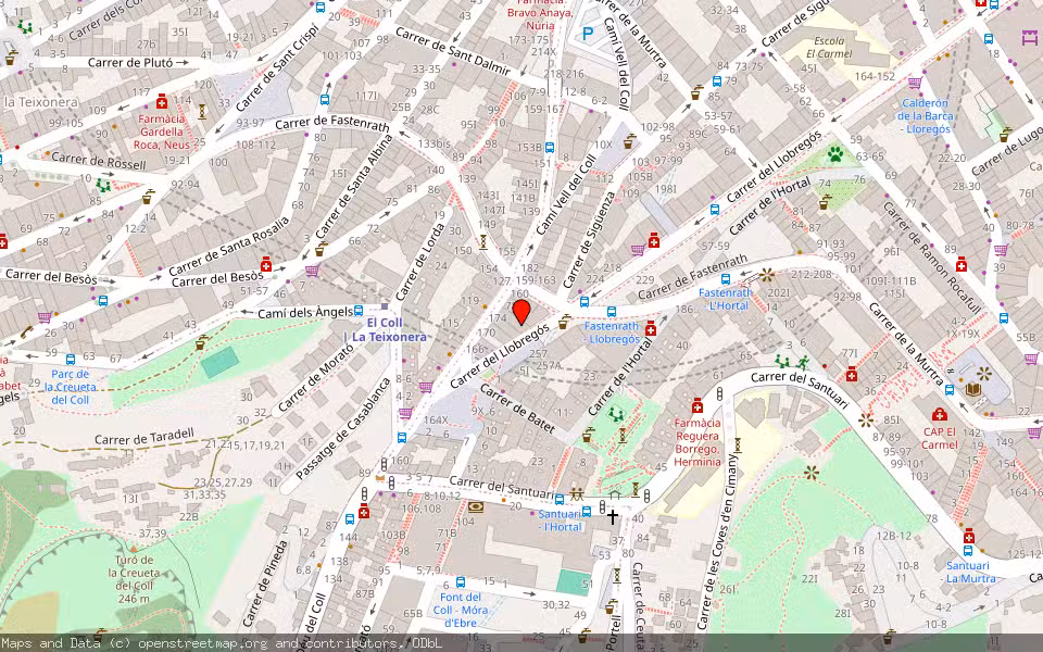 Mapa de Subasta Inmueble (Local comercial) en Barcelona