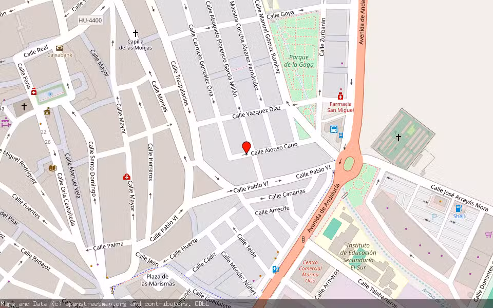 Mapa de Subasta Inmueble (Vivienda) en Lepe, Huelva