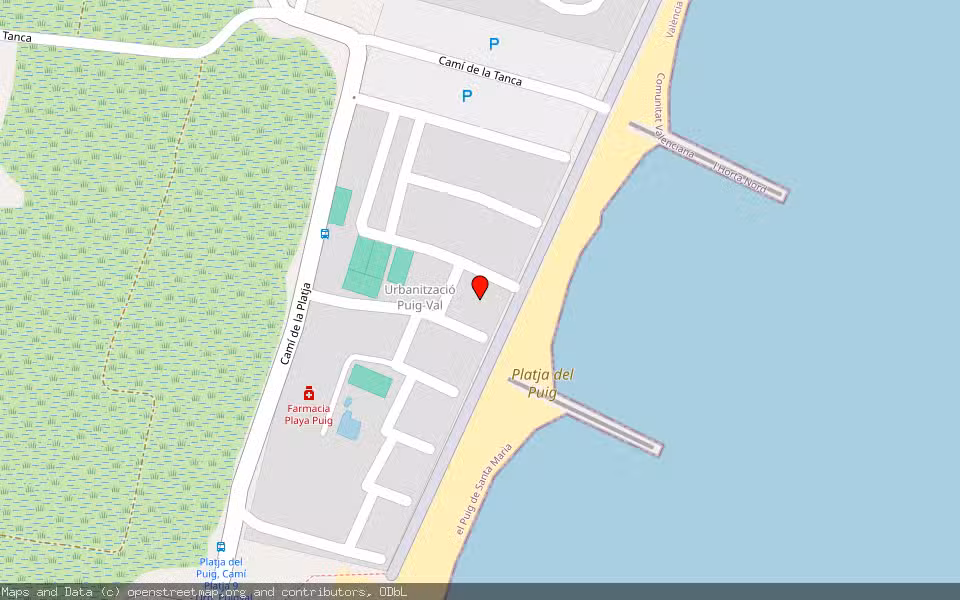 Mapa de Subasta Inmueble (Vivienda) en El Puig, Valencia/València