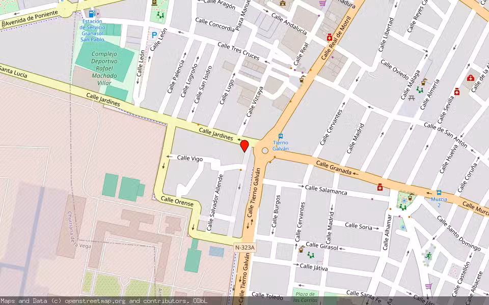 Mapa de Subasta Inmueble (Vivienda) en Armilla, Granada