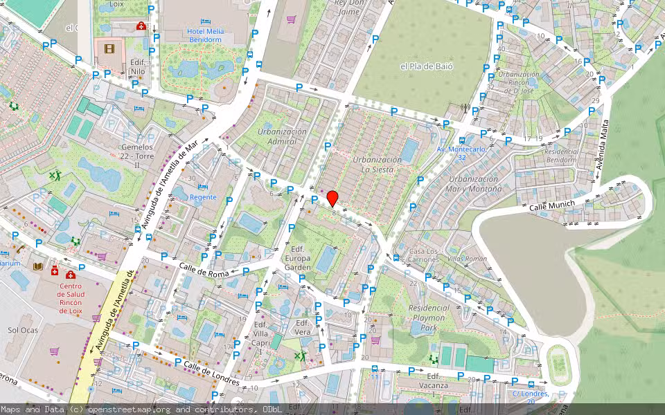 Mapa de Subasta Inmueble (Vivienda) en Benidorm, Alicante/Alacant