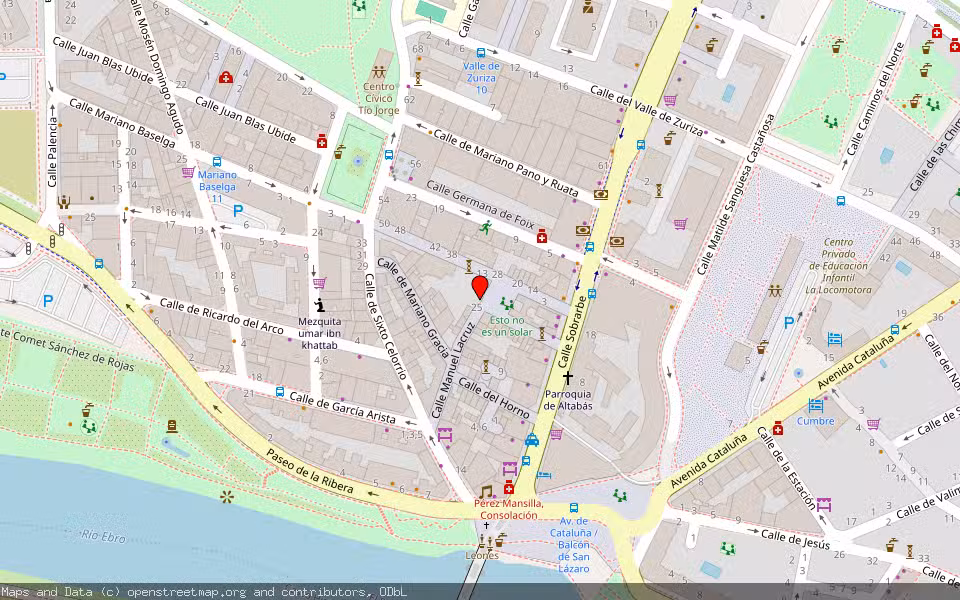 Mapa de Subasta Inmueble (Vivienda) en Zaragoza