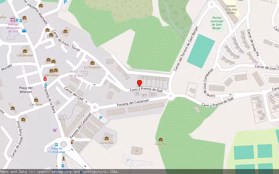 Mapa de Subasta Inmueble (Vivienda) en Premià De Dalt, Barcelona