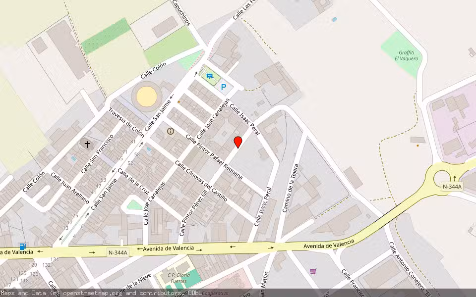Mapa de Subasta Inmueble (Solar) en Caudete, Albacete