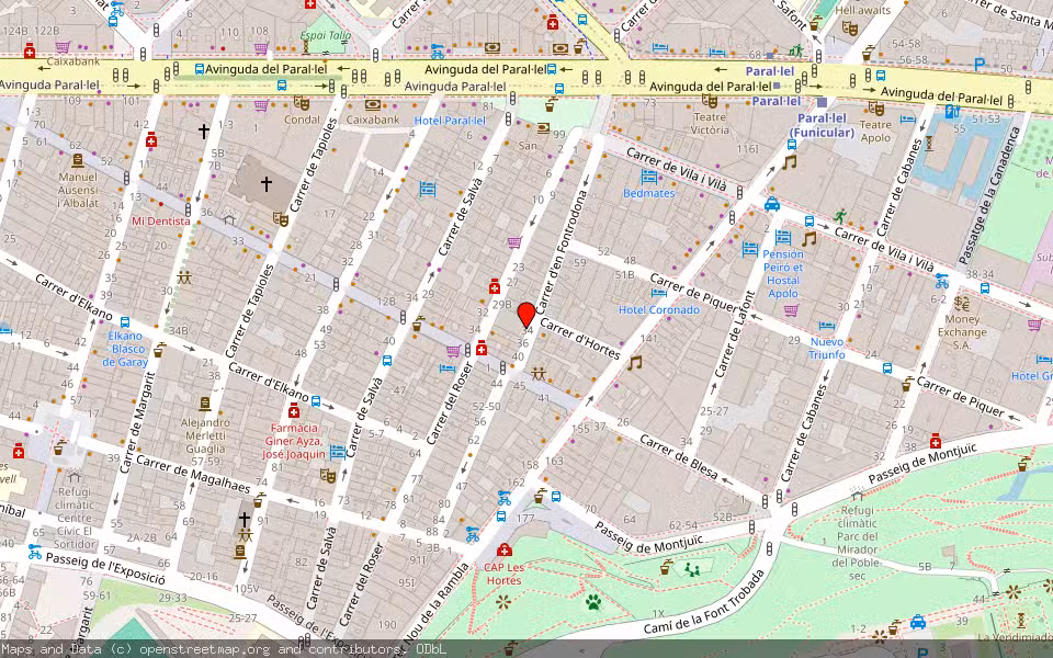 Mapa de Subasta Inmueble (Vivienda) en Barcelona