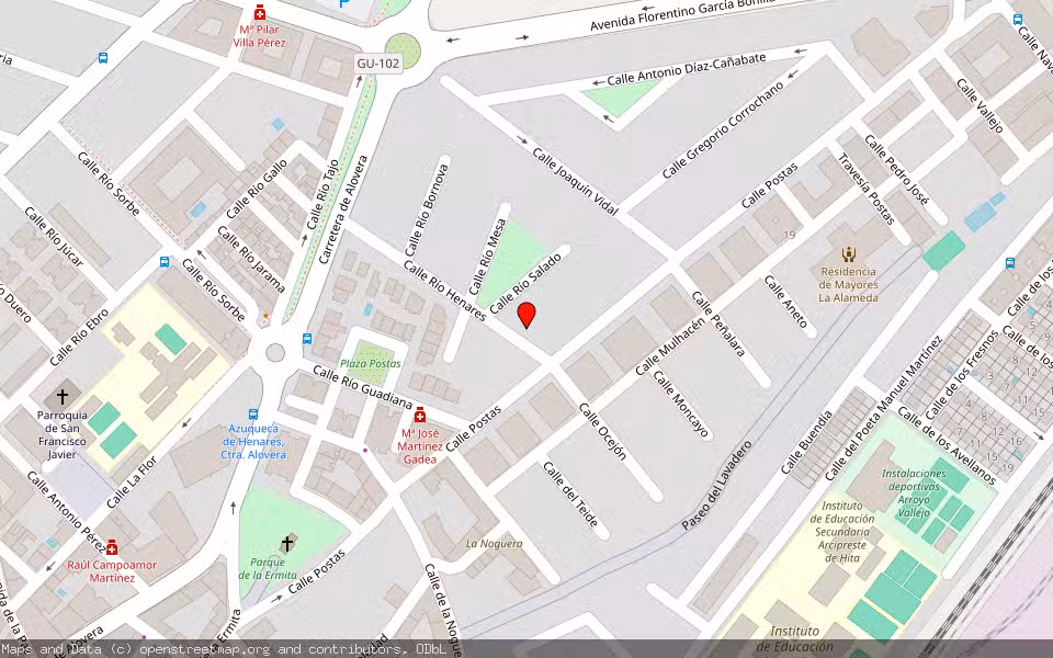 Mapa de Subasta Inmueble (Vivienda) en Azuqueca De Henares, Guadalajara