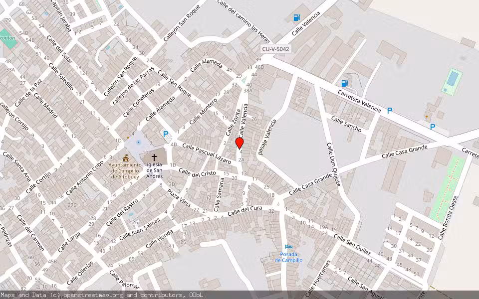 Mapa de Subasta Inmueble (Vivienda) en Campillo De Altobuey, Cuenca