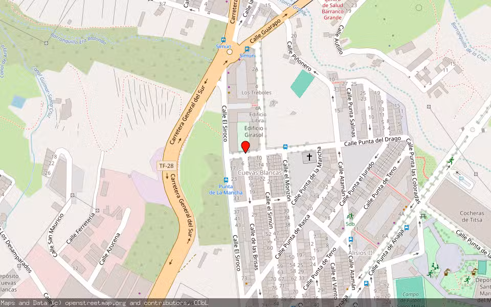 Mapa de Subasta Inmueble (Trastero) en Santa Cruz De Tenerife