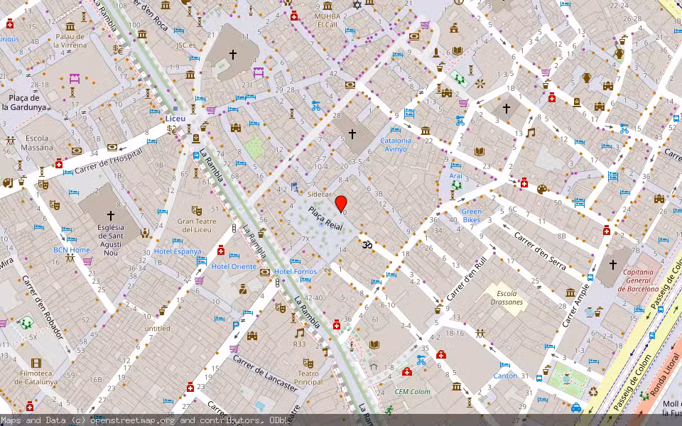 Mapa de Subasta Inmueble (Vivienda) en Barcelona