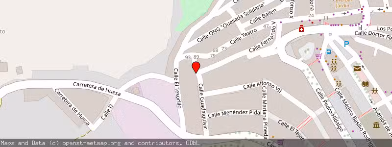 Mapa de Subasta de Inmueble (Vivienda) en Quesada, Jaén 