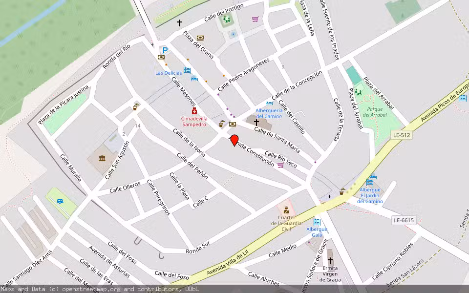 Mapa de Subasta Inmueble (Vivienda) en Mansilla De Las Mulas, León