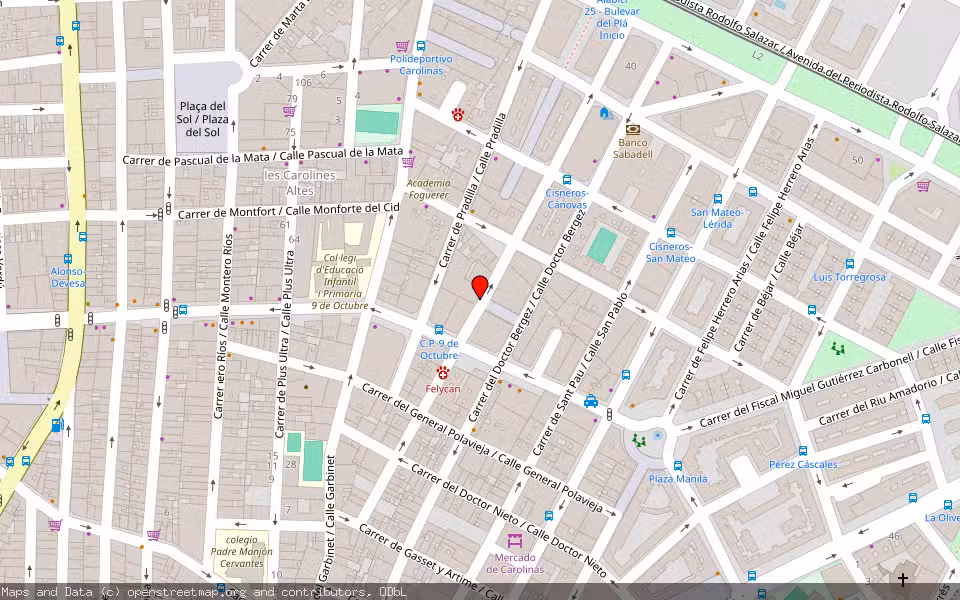 Mapa de Subasta Inmueble (Vivienda) en Alicante, Alicante/Alacant