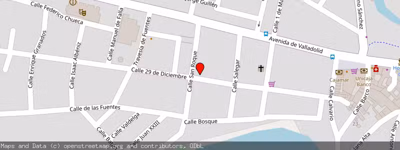Mapa de Subasta de Inmueble (Vivienda) en Tudela De Duero, Valladolid 