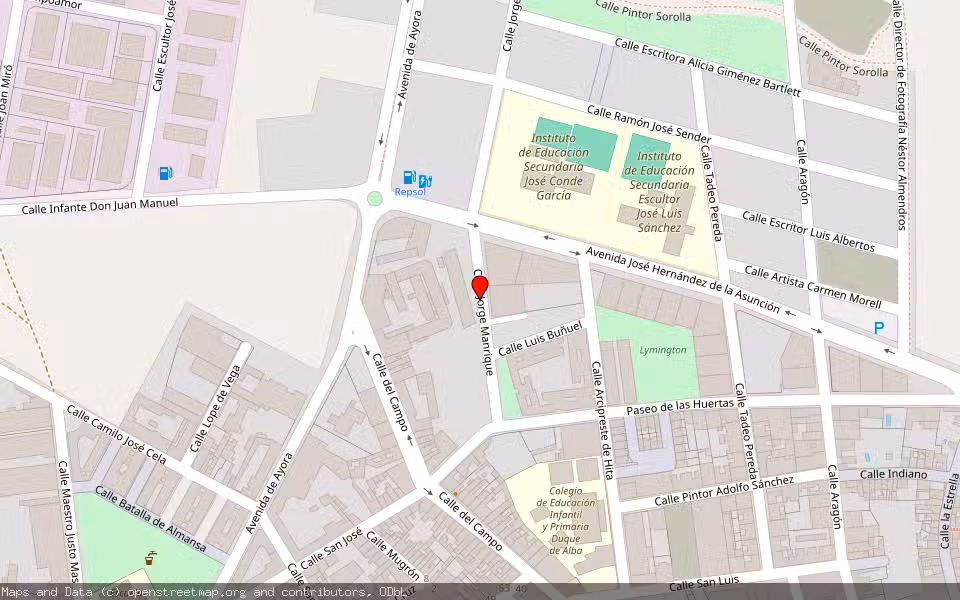 Mapa de Subasta Inmueble (Vivienda) en Almansa, Albacete