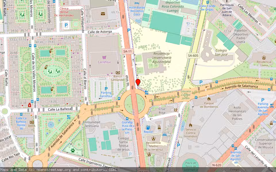 Mapa de Subasta Inmueble (Finca rústica) en Salamanca