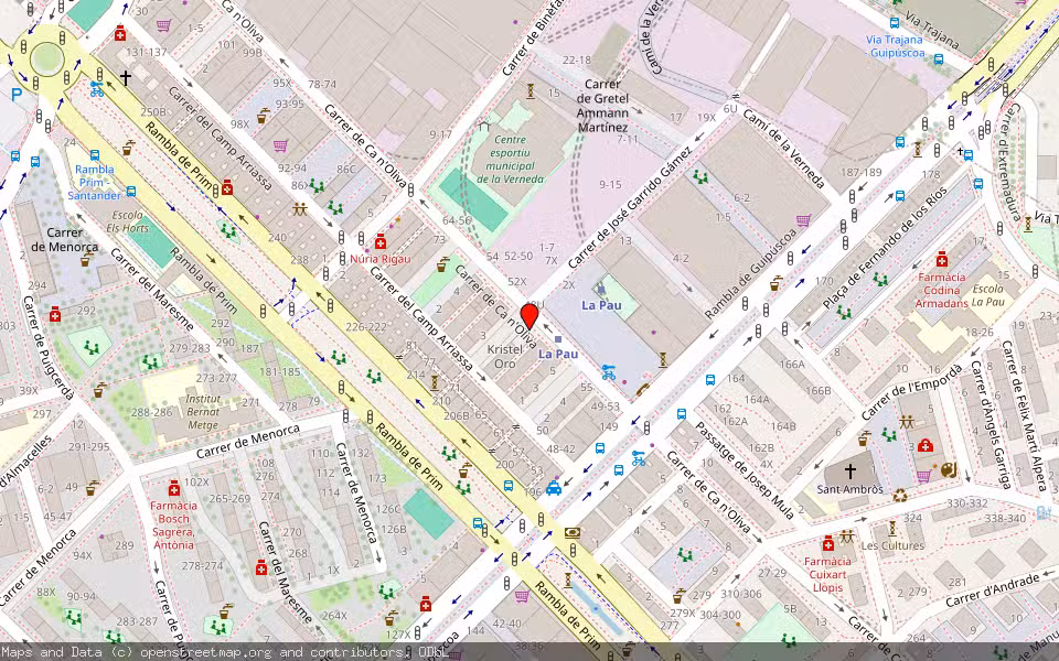 Mapa de Subasta Inmueble (Vivienda) en Barcelona