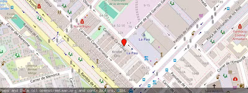 Mapa de Subasta de Inmueble (Vivienda) en Barcelona, Barcelona 