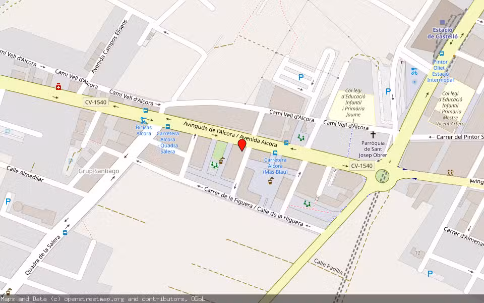 Mapa de Subasta Inmueble (Garaje) en Castellon, Castellón/Castelló