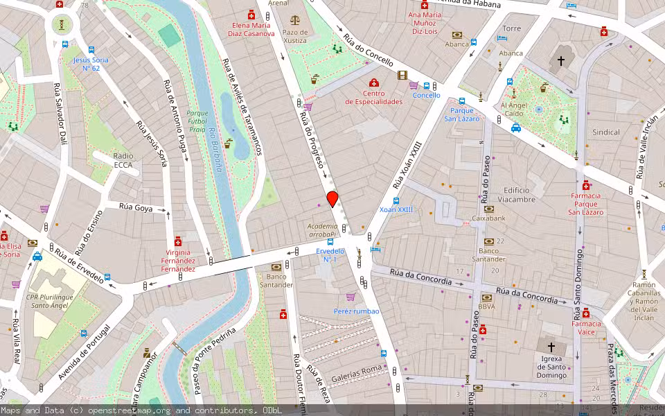Mapa de Subasta Inmueble (Garaje) en Ourense