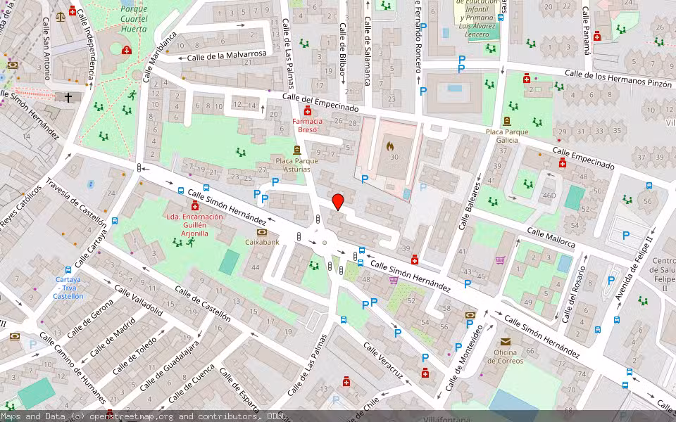 Mapa de Subasta Inmueble (Vivienda) en Móstoles, Madrid