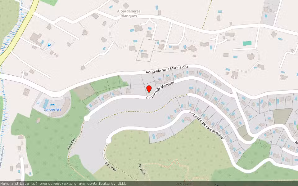 Mapa de Subasta Inmueble (Solar) en Pedreguer, Alicante/Alacant