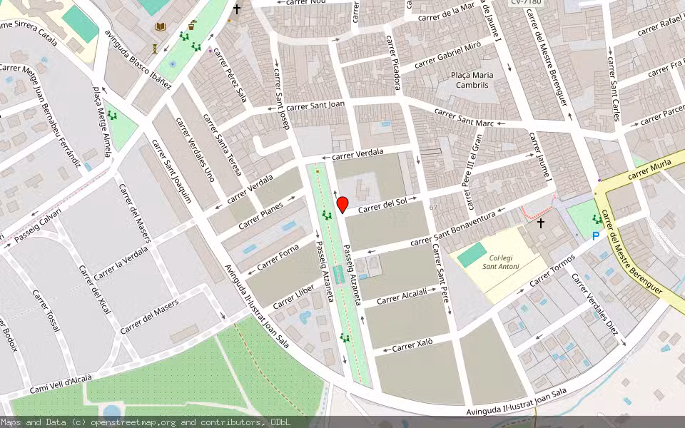 Mapa de Subasta Inmueble (Otros) en Pego, Alicante/Alacant