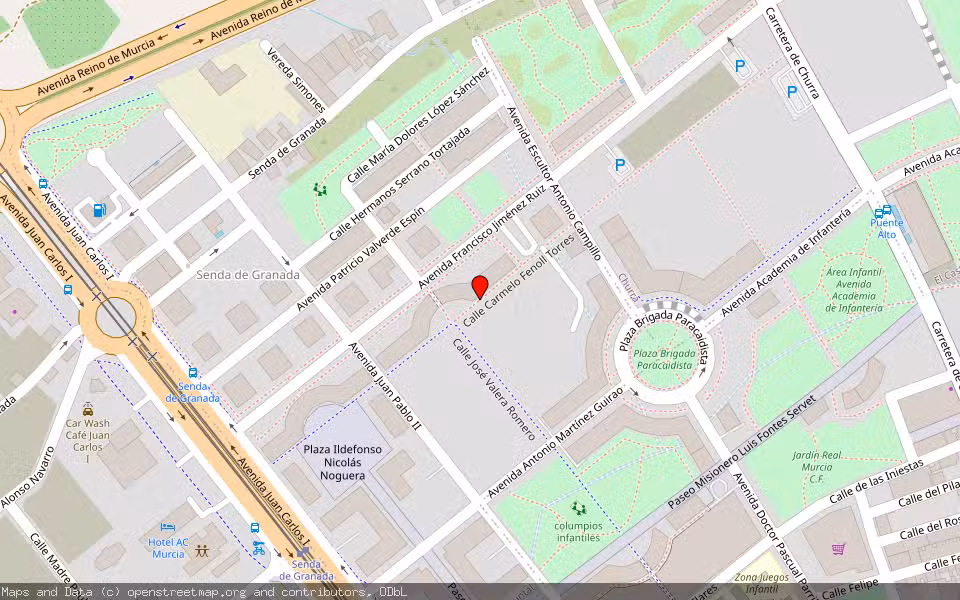 Mapa de Subasta Inmueble (Trastero) en Murcia