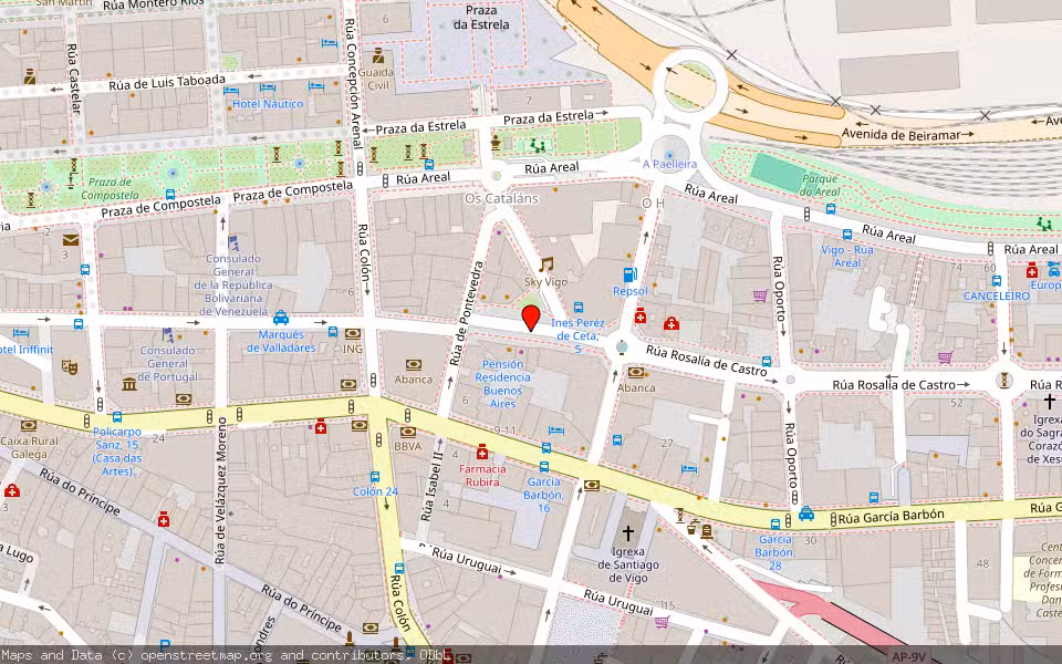 Mapa de Subasta Inmueble (Vivienda) en Vigo, Pontevedra