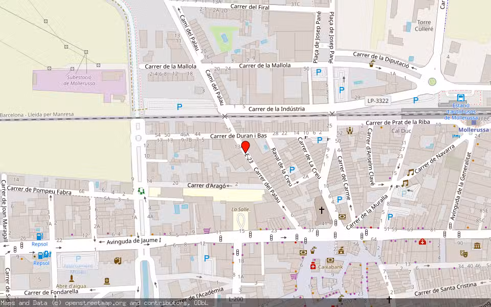Mapa de Subasta Inmueble (Vivienda) en Mollerussa, Lleida