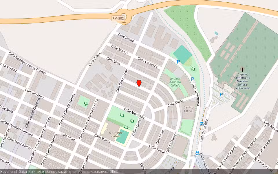 Mapa de Subasta Inmueble (Vivienda) en Totana, Murcia