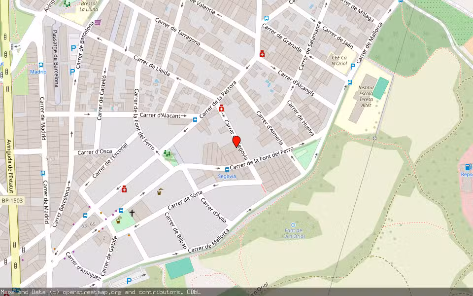 Mapa de Subasta Inmueble (Vivienda) en Rubí, Barcelona