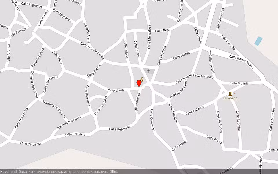 Mapa de Subasta Inmueble (Vivienda) en San Pablo De Los Montes, Toledo