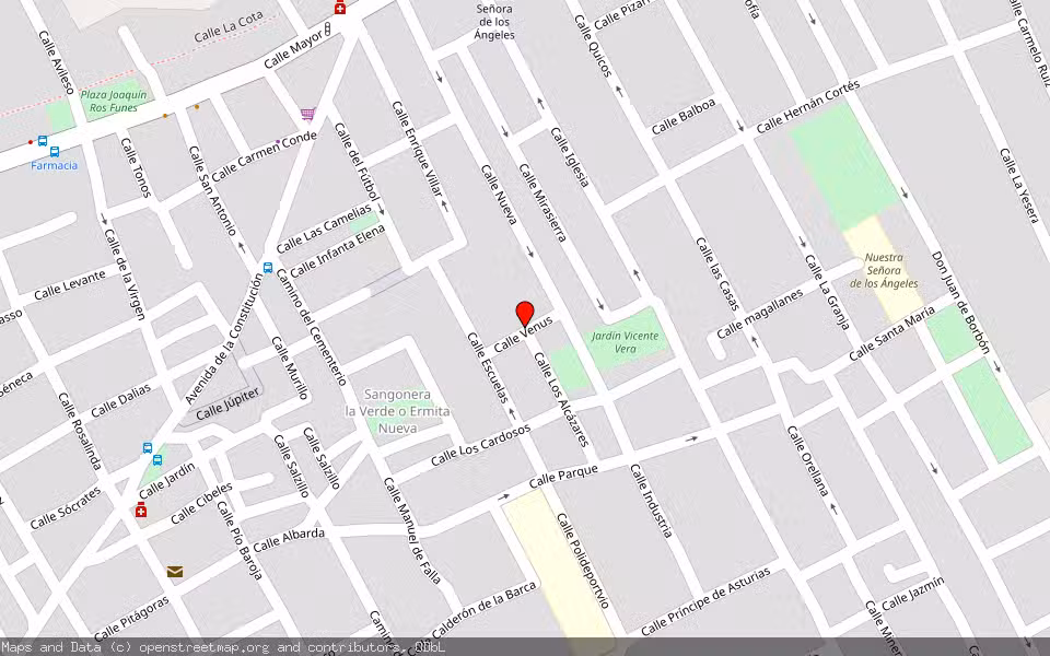 Mapa de Subasta Inmueble (Vivienda) en Murcia