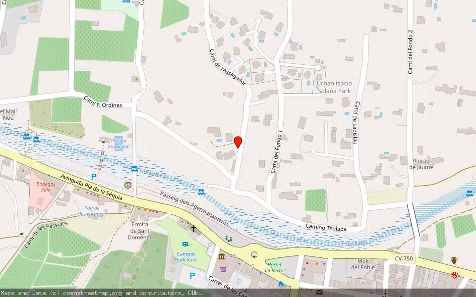 Mapa de Subasta Inmueble (Otros) en Jalón, Alicante/Alacant