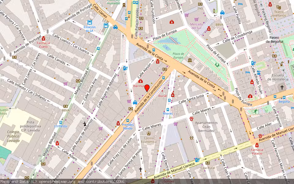 Mapa de Subasta Inmueble (Vivienda) en Gijon, Asturias
