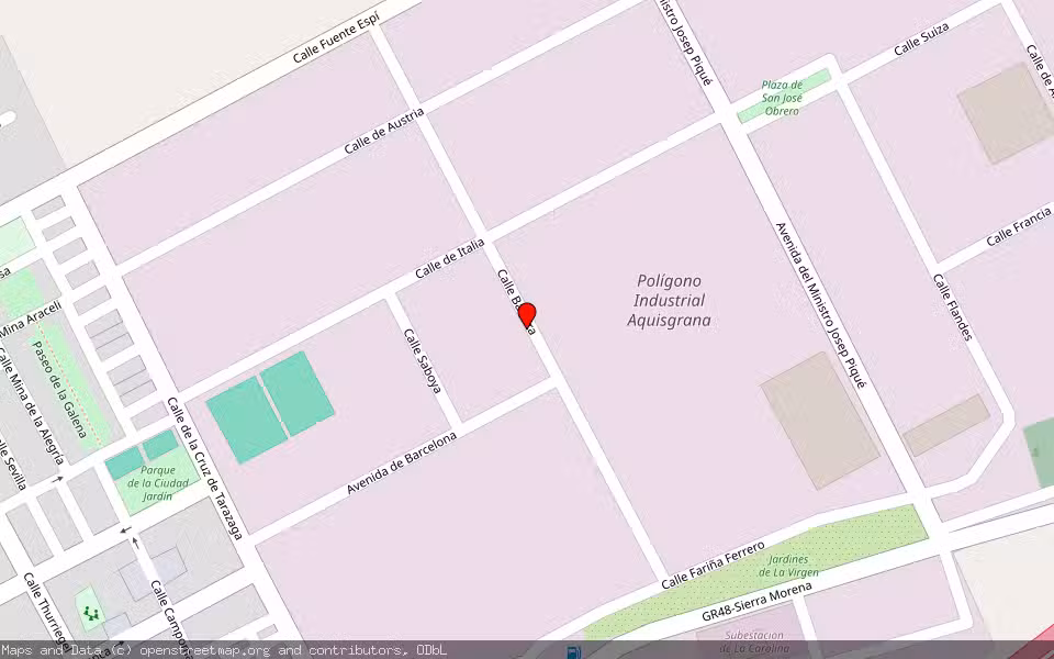 Mapa de Subasta Inmueble (Local comercial) en La Carolina, Jaén