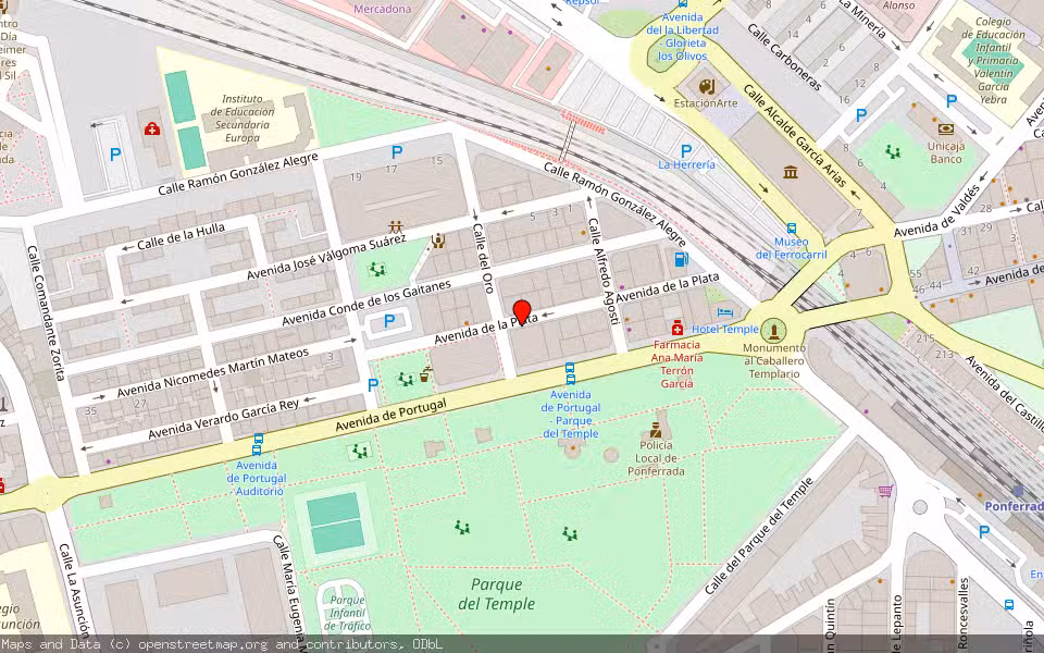 Mapa de Subasta Inmueble (Vivienda) en Ponferrada, León