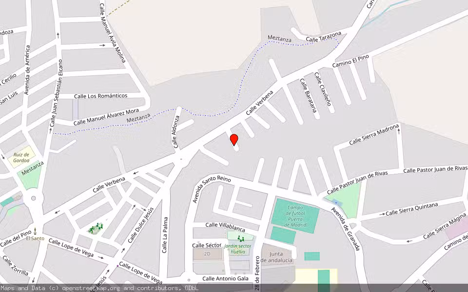 Mapa de Subasta Inmueble (Solar) en Andujar, Jaén