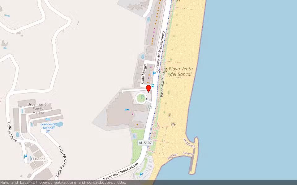 Mapa de Subasta Inmueble (Otros) en Mojácar, Almería