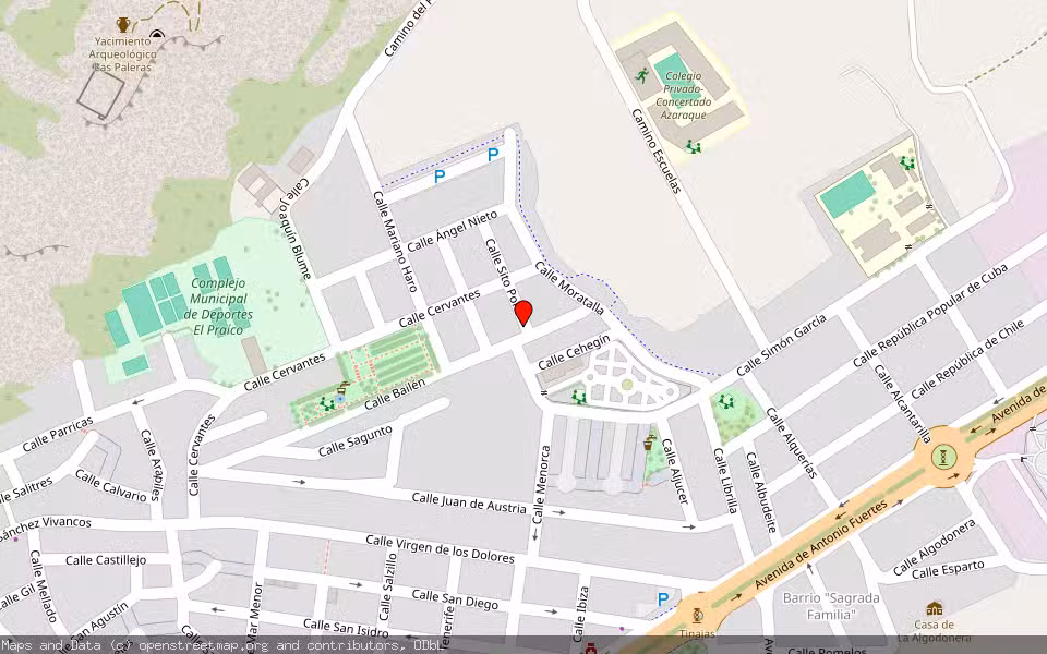 Mapa de Subasta Inmueble (Vivienda) en Alhama De Murcia, Murcia