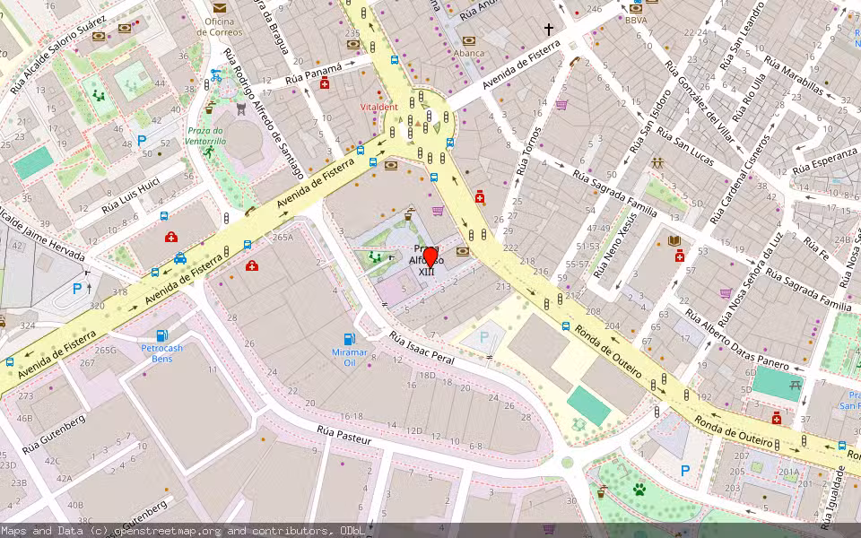 Mapa de Subasta Inmueble (Vivienda) en A Coruña