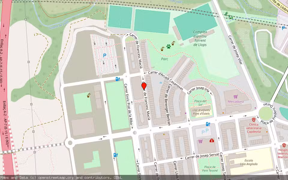 Mapa de Subasta Inmueble (Vivienda) en Martorell, Barcelona