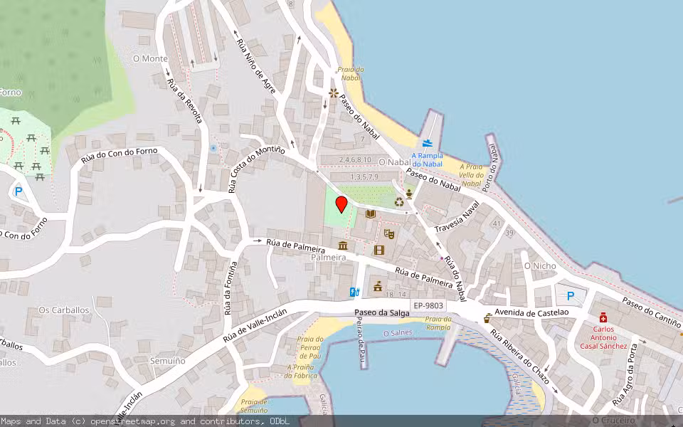 Mapa de Subasta Inmueble (Vivienda) en A Illa De Arousa, Vilagarcía De Arousa, Pontevedra