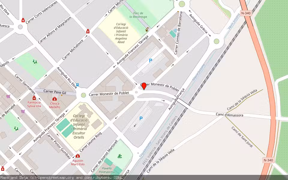 Mapa de Subasta Inmueble (Vivienda) en Vila-real, Castellón/Castelló