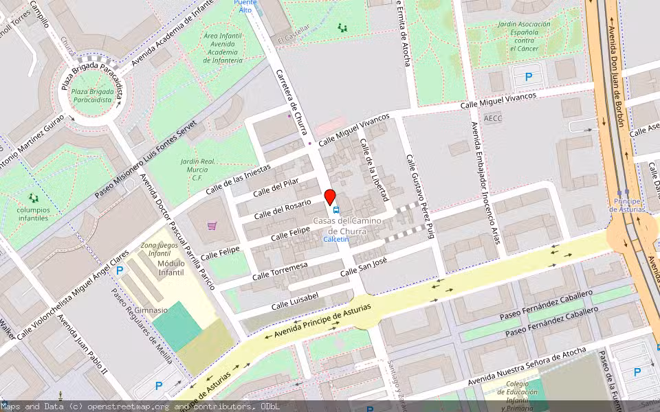 Mapa de Subasta Inmueble (Trastero) en Murcia