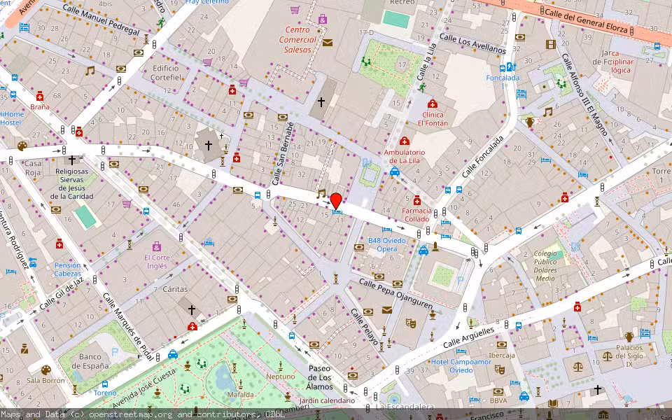 Mapa de Subasta Inmueble (Vivienda) en Oviedo, Asturias