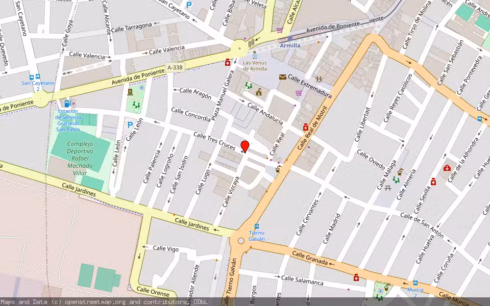 Mapa de Subasta Inmueble (Vivienda) en Armilla, Granada