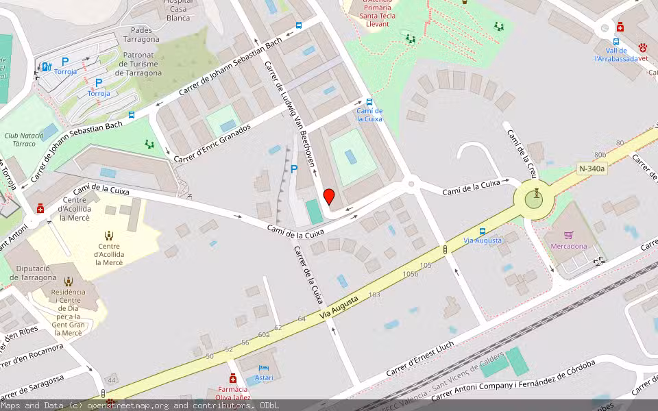 Mapa de Subasta Inmueble (Vivienda) en Tarragona