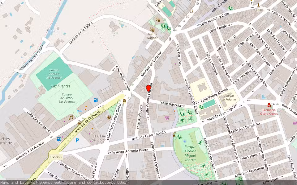 Mapa de Subasta Inmueble (Vivienda) en Aspe, Alicante/Alacant