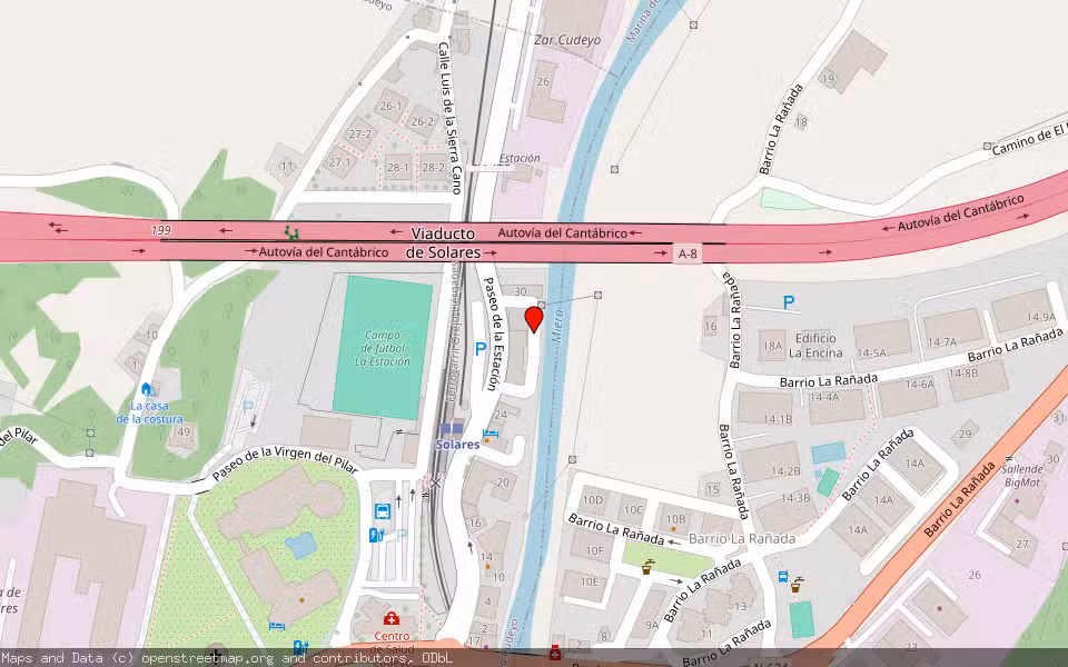 Mapa de Subasta Inmueble (Vivienda) en Ps Estacion 28 Escalera: E Planta:00 Puerta: A, 39710, Medio Cudeyo, Cantabria., Cantabria
